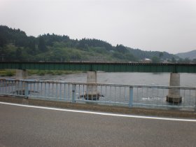 川口橋とＪＲ飯山線