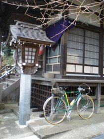 安立寺本堂-自転車
