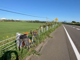 海岸通り沿いの直線道路