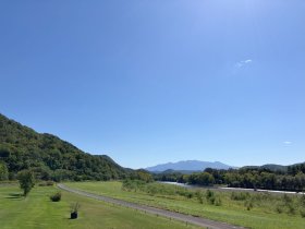 旭川層雲峡自転車道沿いの石狩川