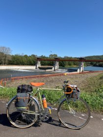 旭川近くのサイクリングロード