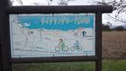 2011年10月猪苗代湖クラブラン　サイクリングロードの案内板